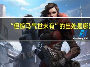 “但惊马气世未有”的出处是哪里
