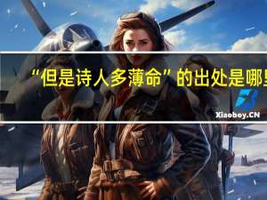 “但是诗人多薄命”的出处是哪里
