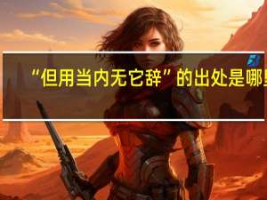 “但用当内无它辞”的出处是哪里