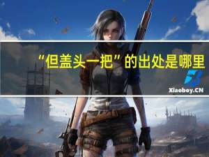 “但盖头一把”的出处是哪里