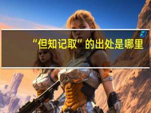 “但知记取”的出处是哪里