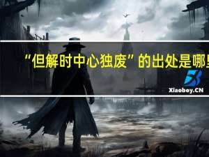 “但解时中心独废”的出处是哪里