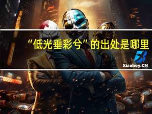 “低光垂彩兮”的出处是哪里
