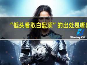 “低头看取白髭须”的出处是哪里