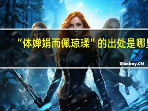 “体婵娟而佩琼瑈”的出处是哪里