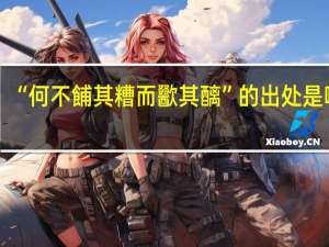“何不餔其糟而歠其醨”的出处是哪里