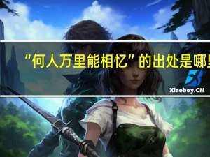 “何人万里能相忆”的出处是哪里