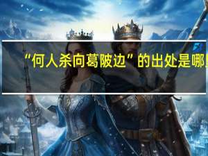 “何人杀向葛陂边”的出处是哪里