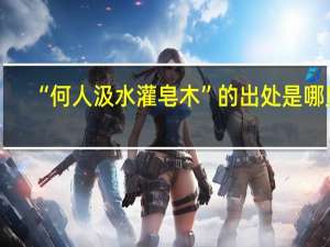“何人汲水灌皂木”的出处是哪里
