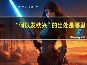 “何以发秋兴”的出处是哪里