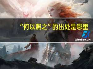 “何以照之”的出处是哪里