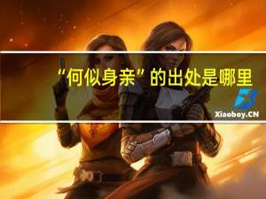 “何似身亲”的出处是哪里