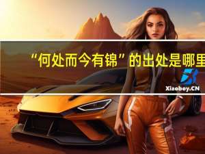 “何处而今有锦”的出处是哪里