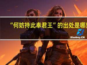 “何妨持此奉君王”的出处是哪里