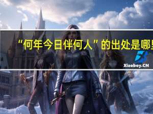 “何年今日伴何人”的出处是哪里