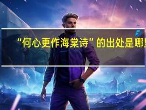 “何心更作海棠诗”的出处是哪里