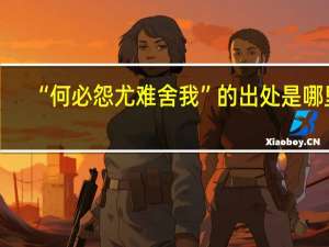 “何必怨尤难舍我”的出处是哪里
