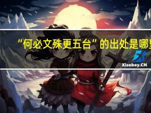 “何必文殊更五台”的出处是哪里