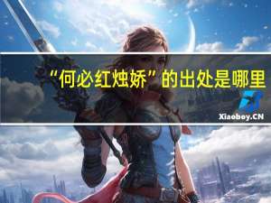 “何必红烛娇”的出处是哪里