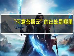 “何意苍梧云”的出处是哪里