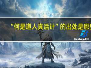 “何是道人真活计”的出处是哪里