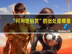 “何用世俗赏”的出处是哪里