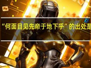 “何面目见先帝于地下乎”的出处是哪里