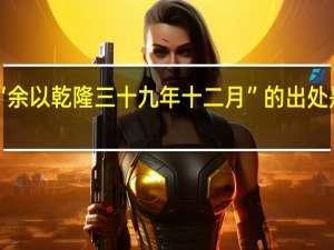 “余以乾隆三十九年十二月”的出处是哪里