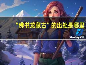 “佛书龙藏古”的出处是哪里