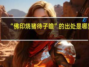 “佛印烧猪待子瞻”的出处是哪里