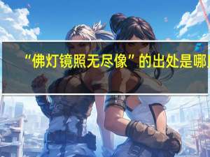 “佛灯镜照无尽像”的出处是哪里