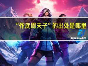 “作底周夫子”的出处是哪里