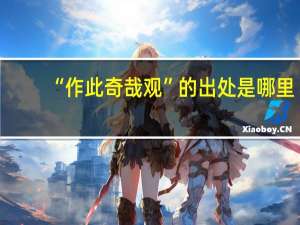 “作此奇哉观”的出处是哪里