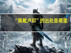 “佩毗卢印”的出处是哪里