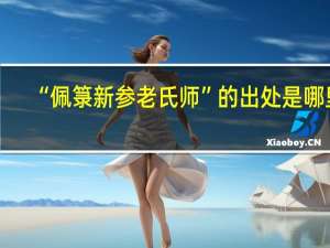 “佩箓新参老氏师”的出处是哪里