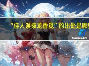“佳人误拨龙香觅”的出处是哪里