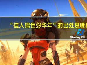 “佳人锦色怨华年”的出处是哪里