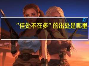 “佳处不在多”的出处是哪里