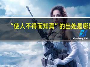 “使人不得而知焉”的出处是哪里
