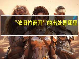 “依旧竹窗开”的出处是哪里