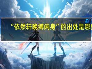 “依然轩晚缚闲身”的出处是哪里