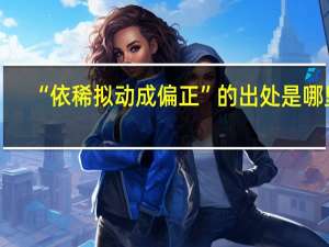 “依稀拟动成偏正”的出处是哪里