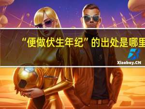 “便做伏生年纪”的出处是哪里