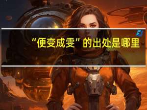 “便变成雯”的出处是哪里