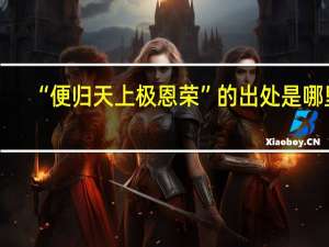 “便归天上极恩荣”的出处是哪里