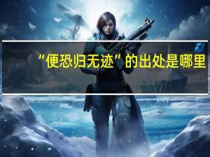 “便恐归无迹”的出处是哪里