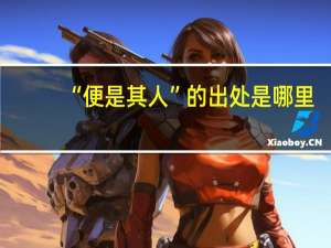 “便是其人”的出处是哪里