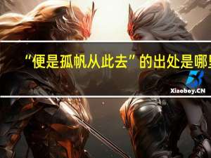 “便是孤帆从此去”的出处是哪里