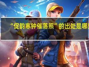 “促韵寒钟催落照”的出处是哪里