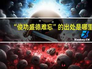 “俊功盛德难忘”的出处是哪里
